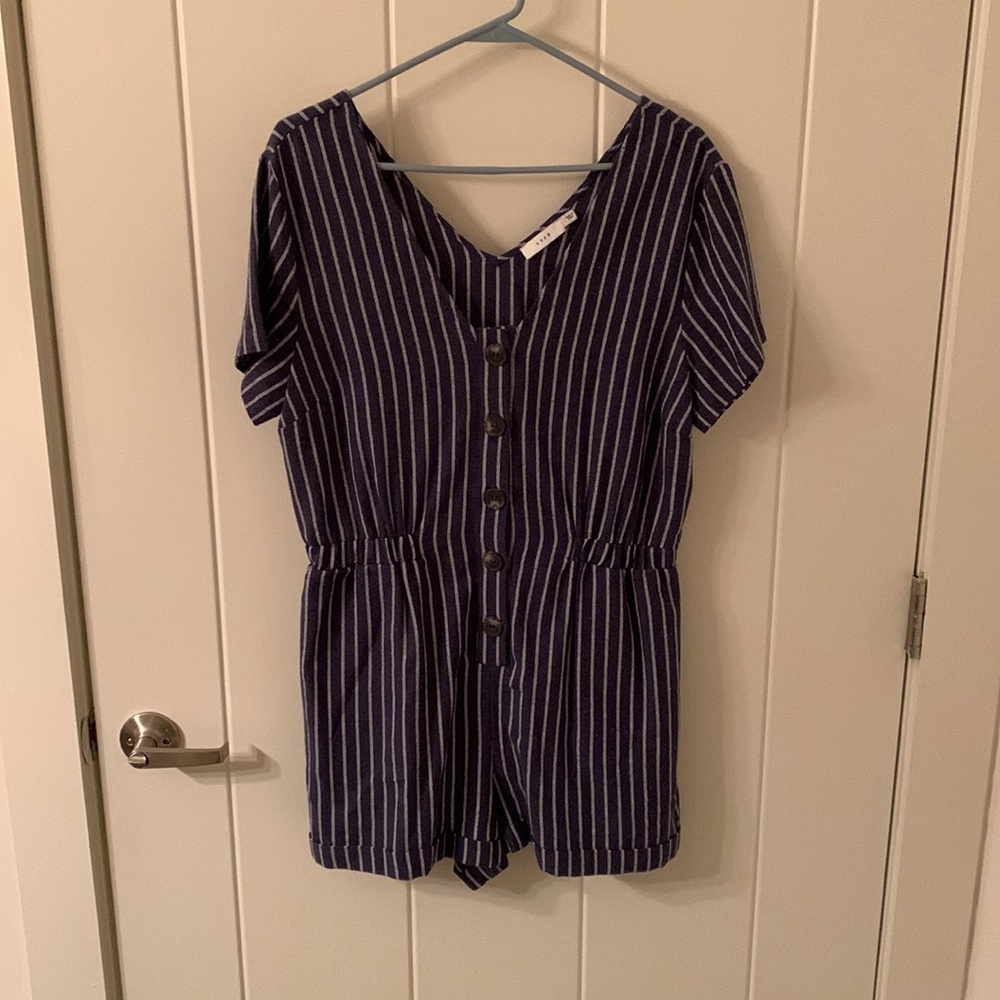 striped romper